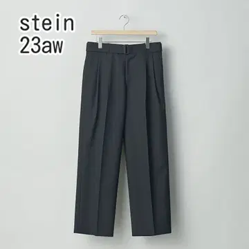 stein BELTED WIDE STRAIGHT TROUSERS 팬츠