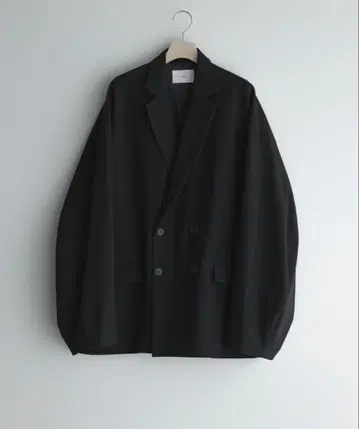 25SS remer 루즈 베이직 더블 테일러드 자켓 블랙 S