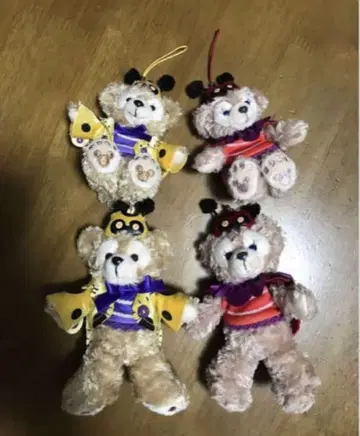 더피 셰리메이 인형 배지 & 봉제 인형 스트랩 4체 세트 2