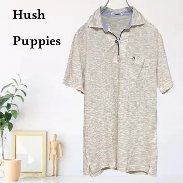 zB551 [ L ] Hush Puppies 피케 셔츠 옷깃 캐주얼
