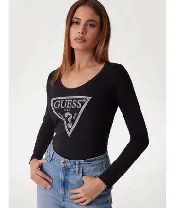 GUEES 긴팔 T셔츠