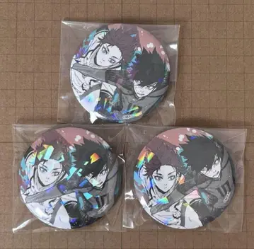 블루 록 마즐 홀로그램 캔뱃지 이토시 린, 이토시 사에 3개