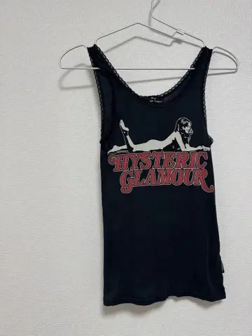 HYSTERIC GLAMOUR 블랙 탱크탑