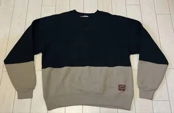 초 레어 새상품급 90s USA 사이즈 L 러셀 블랙 x 베이지 빈티지