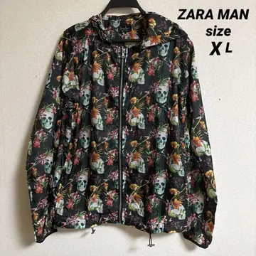 ZARA MAN 스컬 꽃무늬 나일론 자켓