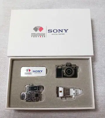 세계 육상, SONY 핑 배지 세트 1 상자 4개입