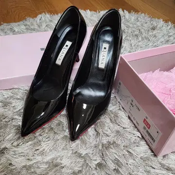 DIANA 블랙 하이힐 23.0cm UL 17282