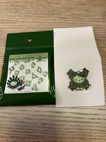 오사카 간사이 만박 일본관 키티 핀 배지 시아와세모