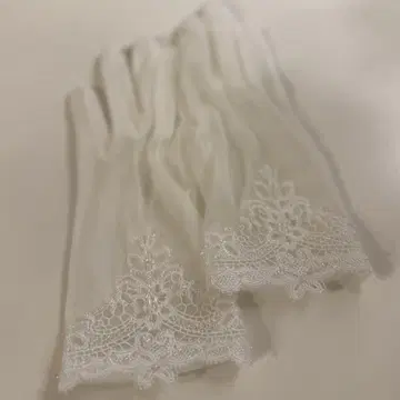 웨딩 그로브 숏 레이스 장갑 결혼식 신부용