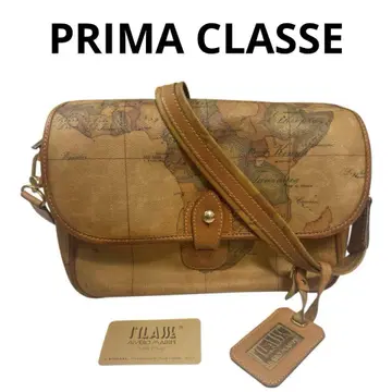 PRIMA CLASSE 플리마클라세 숄더백 세계 지도 도안 맵