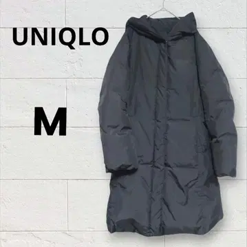 유니클로 논스티치 다운 코트 [ M ] 브라운