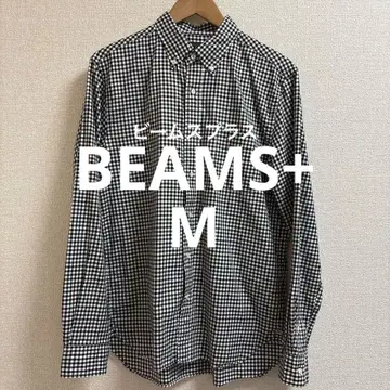 [ 새상품급 ] BEAMS 빔즈 깅엄 체크 셔츠 블랙 M