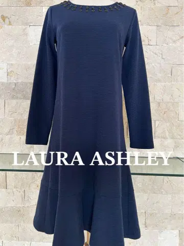 로라 애슐리 LAURA ASHLEY 원피스 네이비