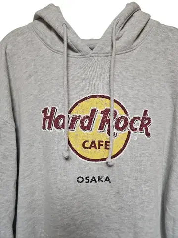하드 록 카페 그레이 후드티 XXL 오사카 OSAKA Hard Rock