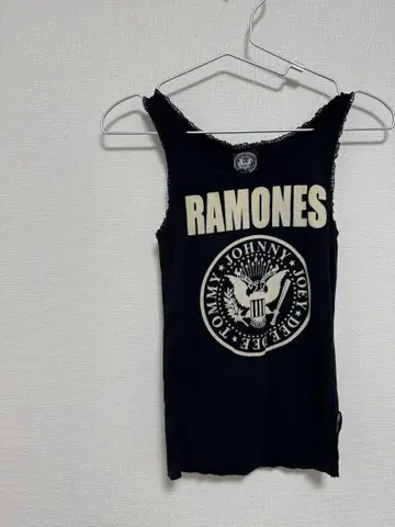 hysteric glamour 블랙 탱크탑 RAMONES