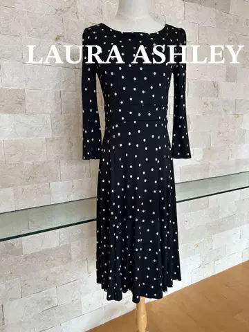 로라 애슐리 LAURA ASHLEY 도트 긴팔 원피스