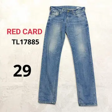 레드카드 데님 TL17885 데미지 빈티지 버튼 플라이 29