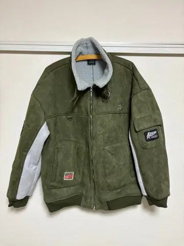 PRIPS 올리브 그린 스웨이드 자켓