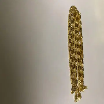 물고기 모양 펜던트 목걸이 금 도금 약 45cm