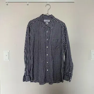 새상품급 UNIVERSAL PRODUCTS 블록 체크 플란넬 레귤러 셔츠