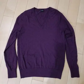 Paul Smith 퍼플 V넥 스웨터 M 사이즈