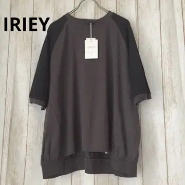 [ 미사용 ] IRIEY 그레이 오부소매 T셔츠