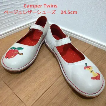 캠퍼 트윈스 캠퍼 베이지 가죽 신발 24.5cm