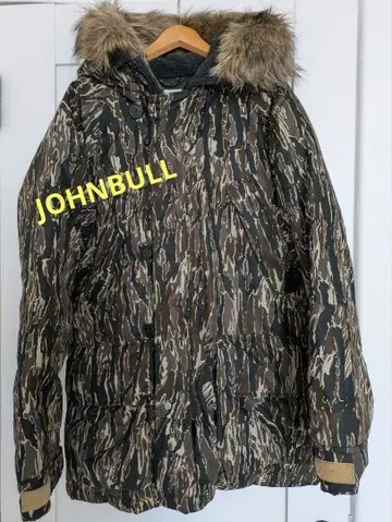 JOHNBULL 다운 자켓 카모 패턴 카모플라주