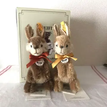 Steiff 슈타이프 Dormil 토끼 2체 세트 2009