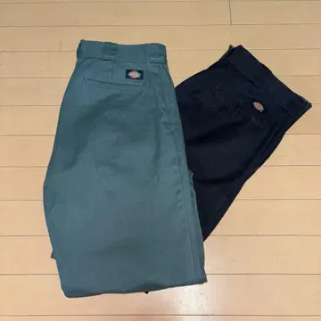 디키즈 874 워크 팬츠 2장 세트 W32 w33 블랙 그린