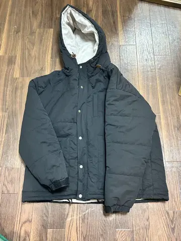 ku 블랙 다운 자켓 L