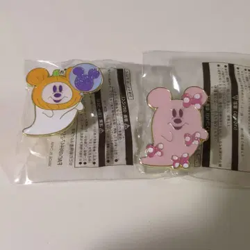 디즈니 할로윈 2025 핀 배지 2개 세트