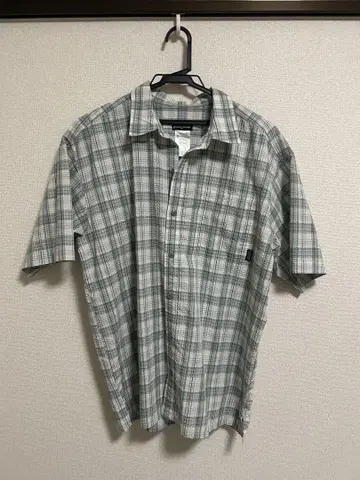 Patagonia 반팔 셔츠 그린 계열 체크