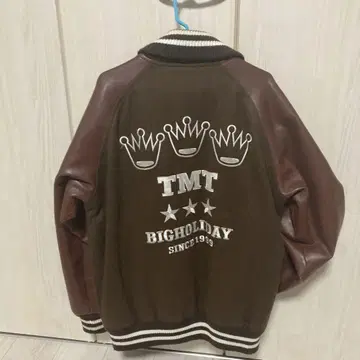TMT 바시티 자켓 M 브라운