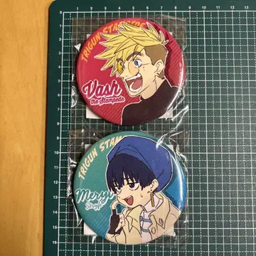 트라이건 캔뱃지 복권 바슈 메릴 스트라이프