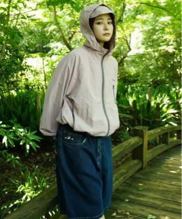 brokenbase 파이핑 나일론 후디