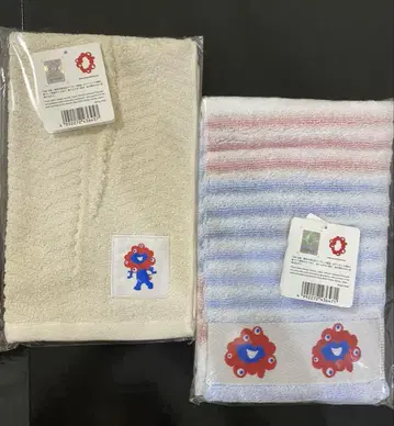 미야쿠미야쿠 웨이브 페이스 타월 무표백 페이스 타월 2장 세트
