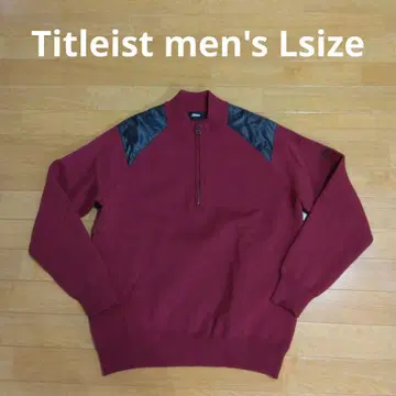 Titleist 남성용 하프 지퍼 니트 Lsize