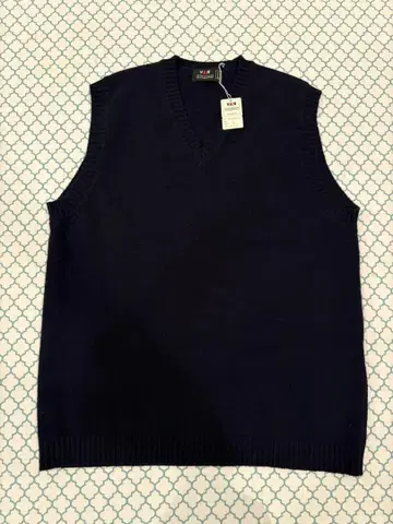 [ 새상품 ] VAN Jacket 네이비 니트 베스트 스웨터 L