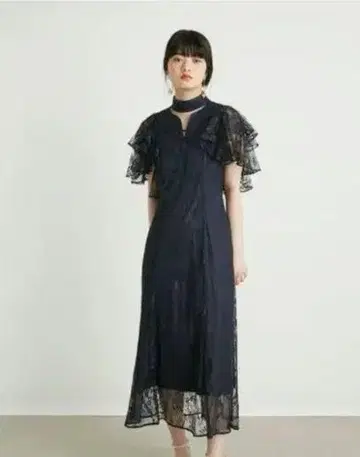 LILY BROWN 네이비 레이스 원피스