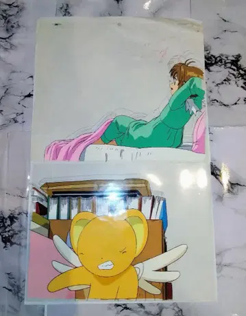카드캡터 사쿠라 애니메이션 셀화 사쿠라 케로 2장 세트