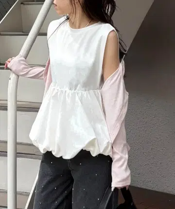 CAPRICIEUX LE'MAGE 벌룬 도킹 T셔츠