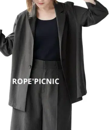 ROPE'PICNIC 린넨 느낌 시어 라이트 자켓 로페피크닉 그레이