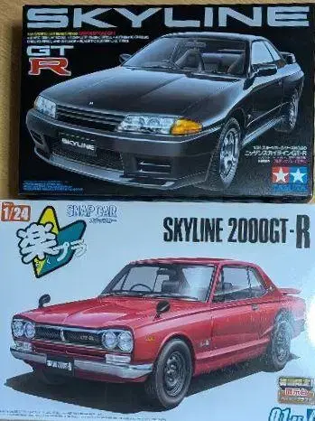 타미야 SKYLINE GT-R & 아오시마 락플라 2000GT-R 세트