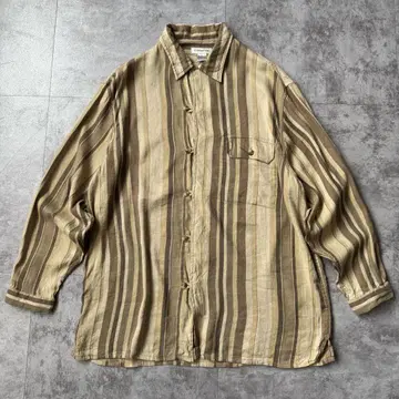 1990's 'claiborne' 린넨 x 레이온 박스 셔츠