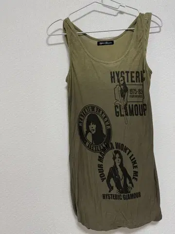 HYSTERIC GLAMOUR 탱크탑 올리브 2way 타입 정품