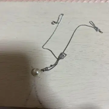 실버 펄 목걸이