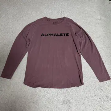ALPHALETE 긴팔 티셔츠 퍼플 NL