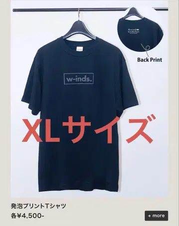 w-inds. 투어 발포 프린트 T셔츠 winderlust