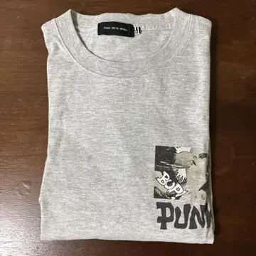GOOD ROCK SPEED 그레이 긴팔 T셔츠 PUNK 디자인